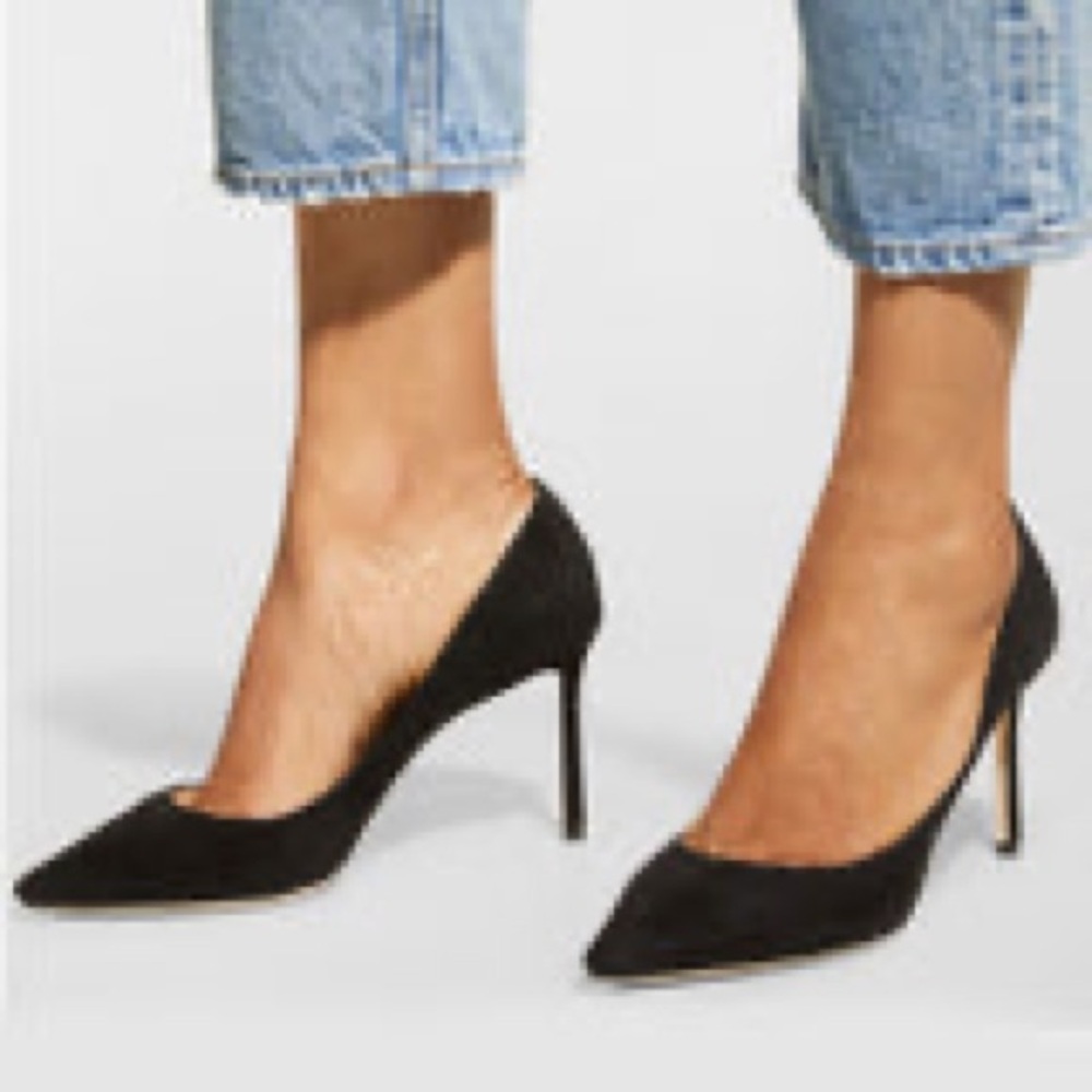 Jimmy Choo suede black pumps size 41